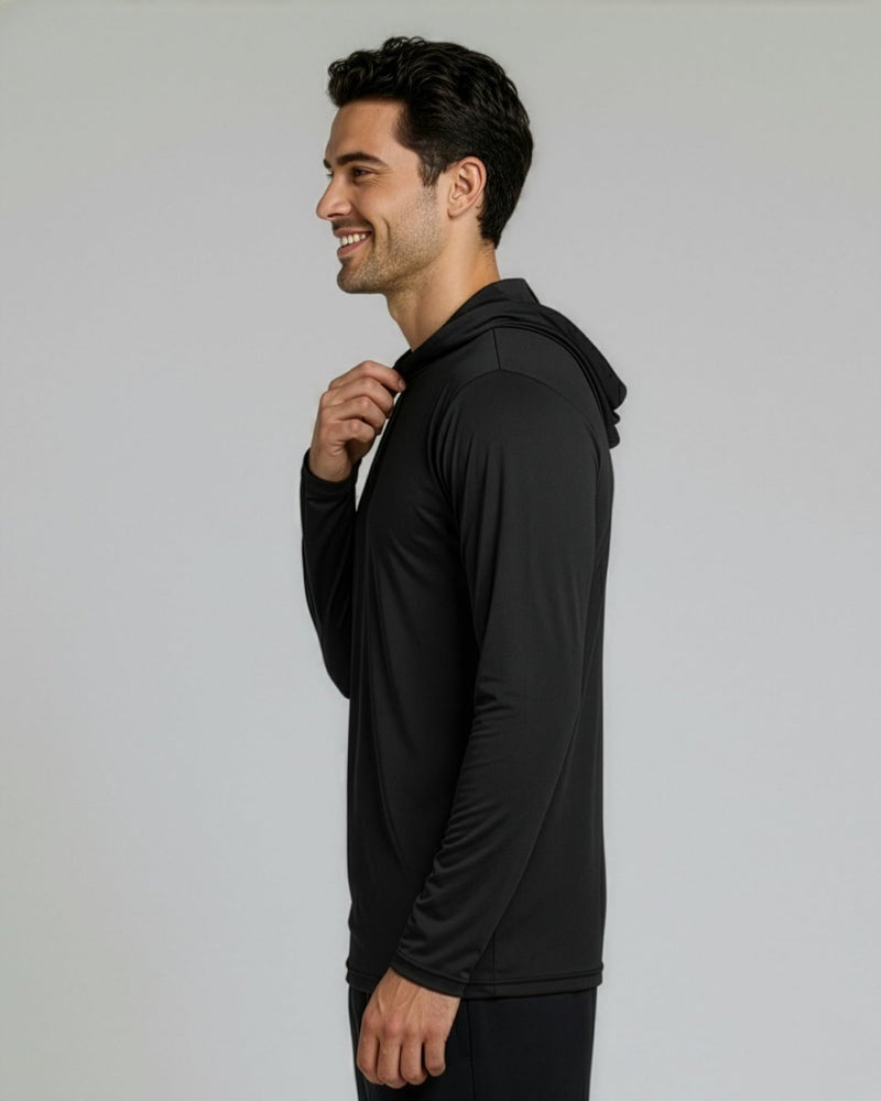 REALESSENTIALS Real Essentials 3 Pack: Men's Dry Fit Wicking Long Sleeve Fishing Active Hoodie Pullover Sweatshirt (Big & Tall)-Set 1, Small - Image 5